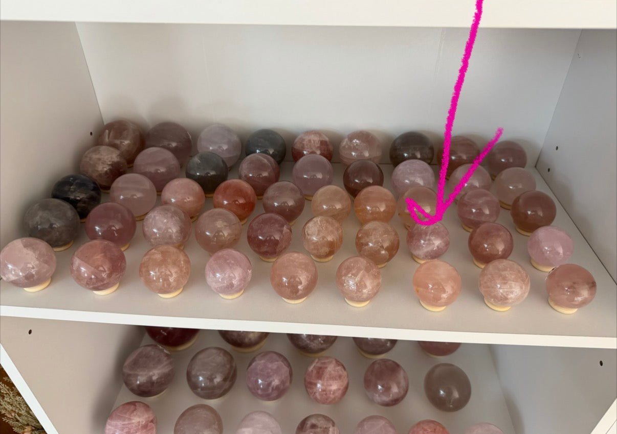*Star Rose Quartz Sphere (10Q)