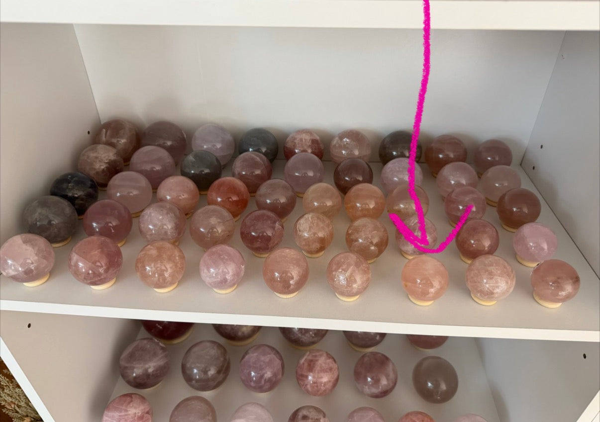 *Star Rose Quartz Sphere (10V)