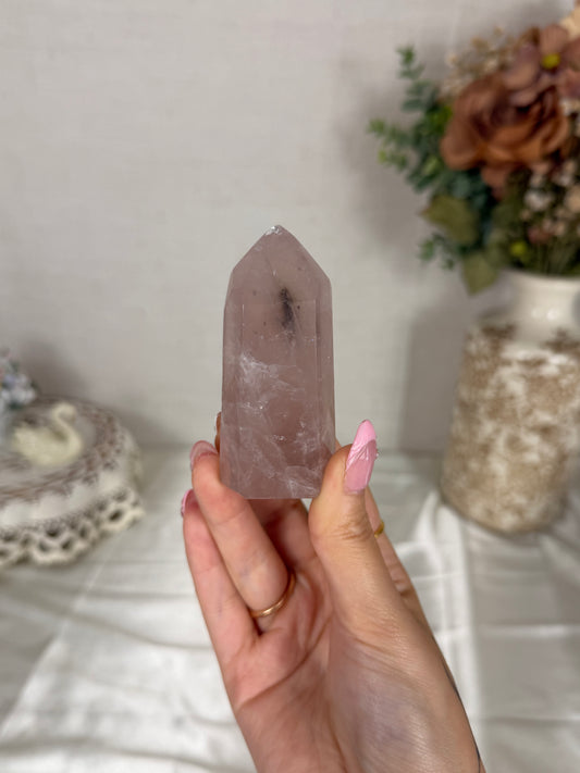 Smoky Rose Quartz Tower (10)