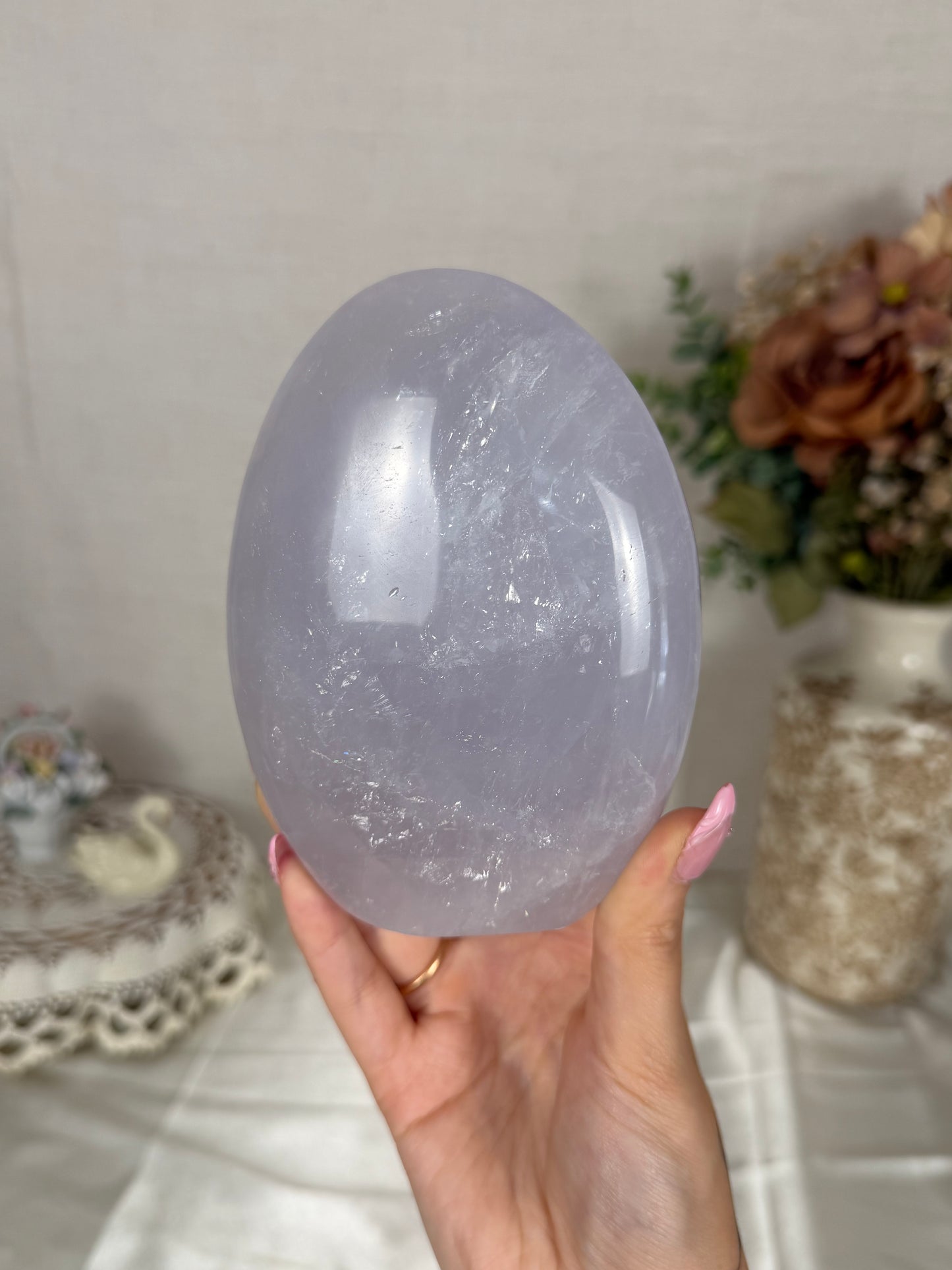 Periwinkle Blue Rose Quartz Freeform (82X)