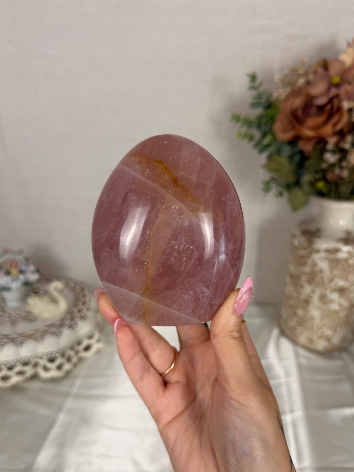 Pink Sangria Rose Quartz Freeform (62)
