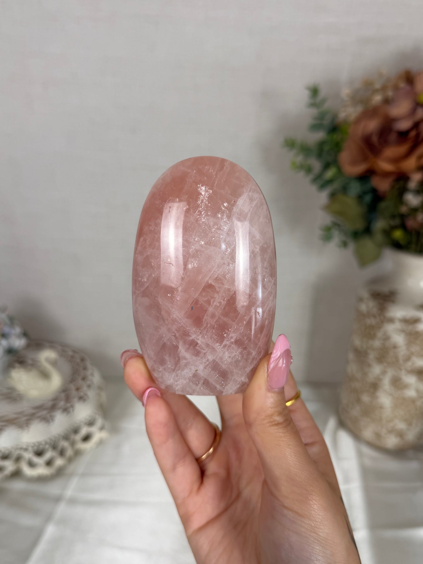 Peach Rose Quartz Freeform (26X)