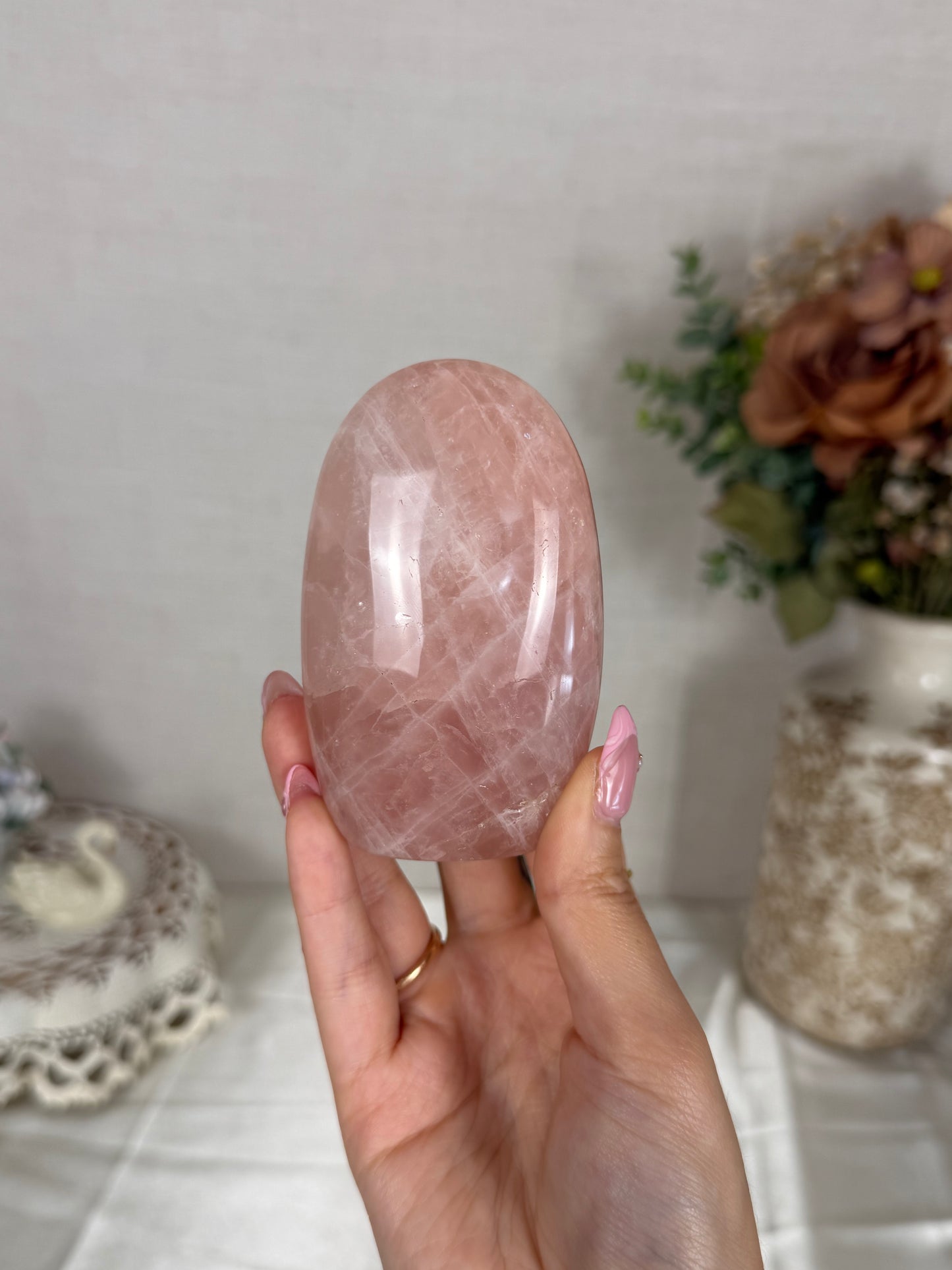 Peach Rose Quartz Freeform (26X)
