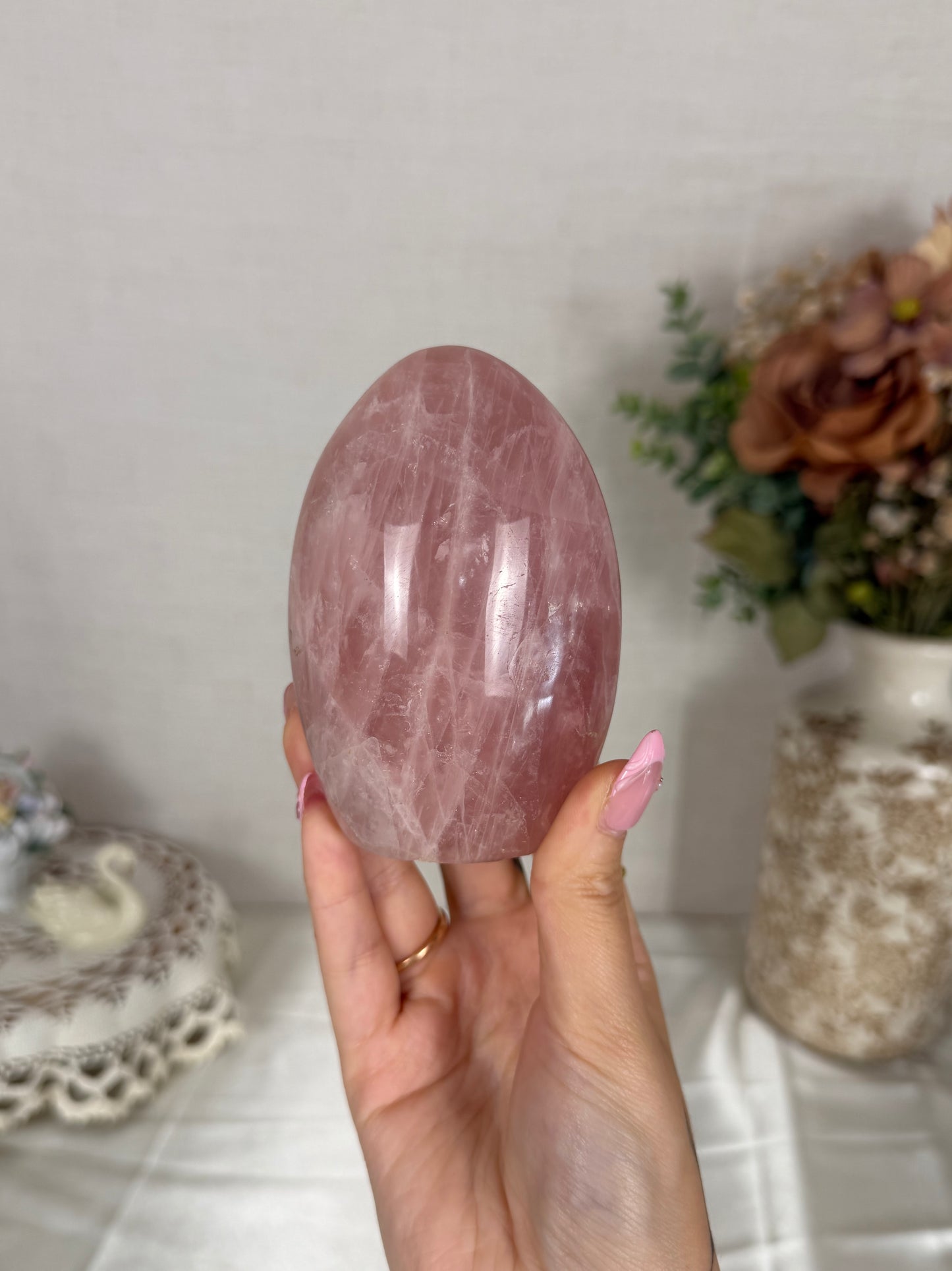 Vibrant Rose Quartz Freeform (42)