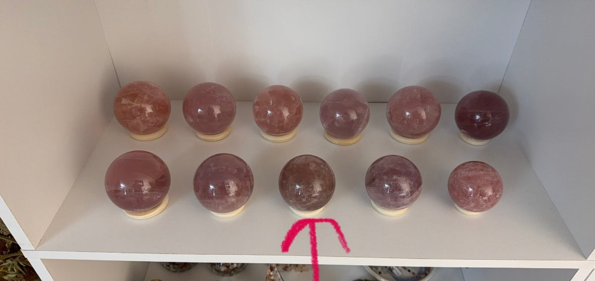 Smoky Brown Rose Quartz Sphere 68mm (60P)