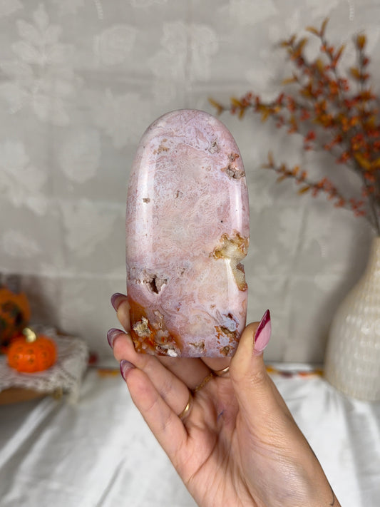 Sorbet Druzy Pink Carnelian Freeform (48C)