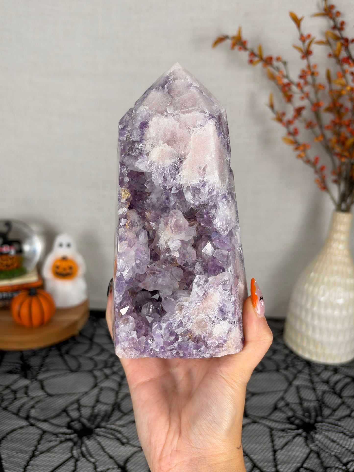 Electric Purple Pink Amethyst Tower (398)