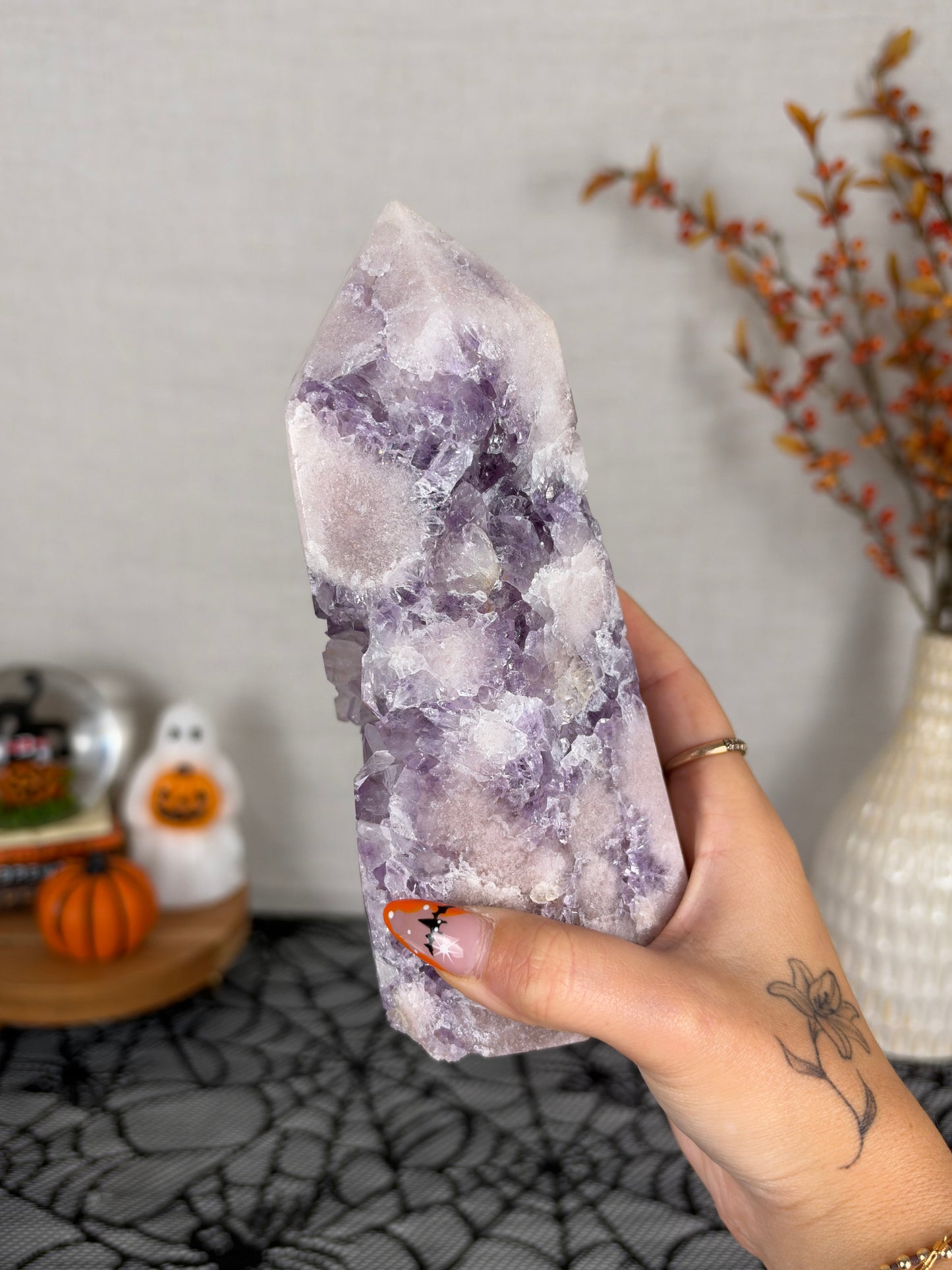 Electric Purple Pink Amethyst Tower (398)