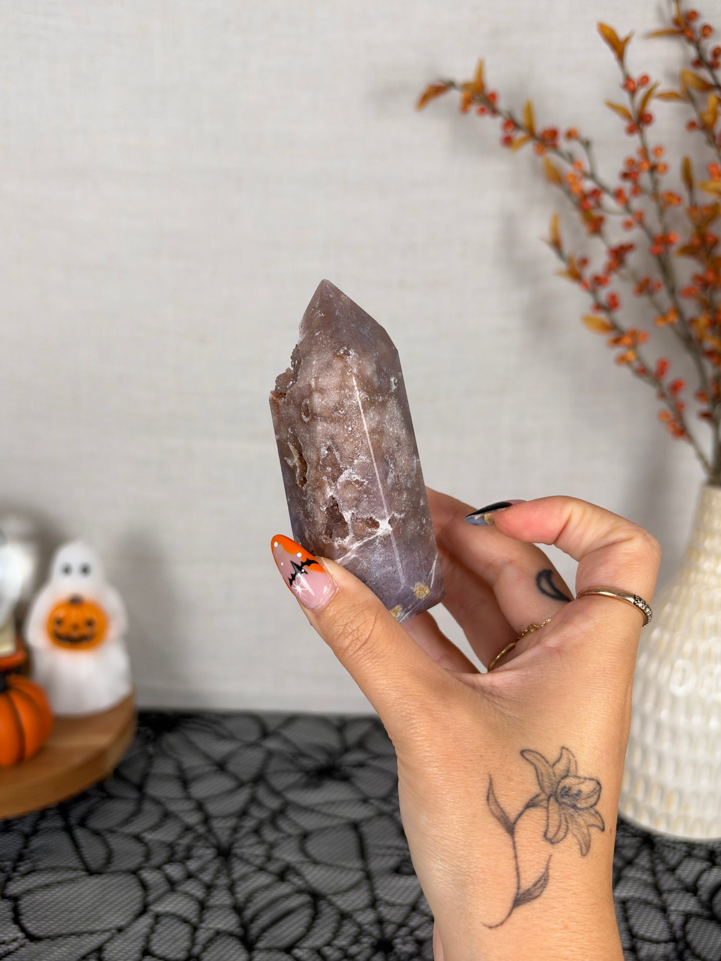 Moody Pink Amethyst Tower (65)