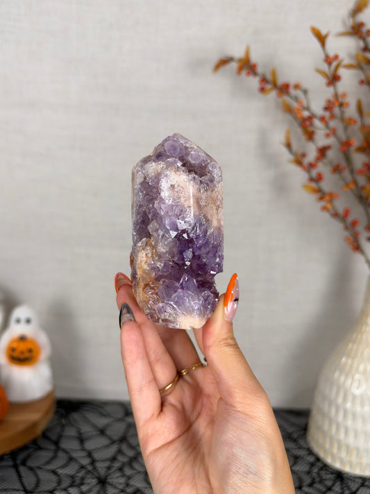 Gemmy Pink Amethyst Tower (62)