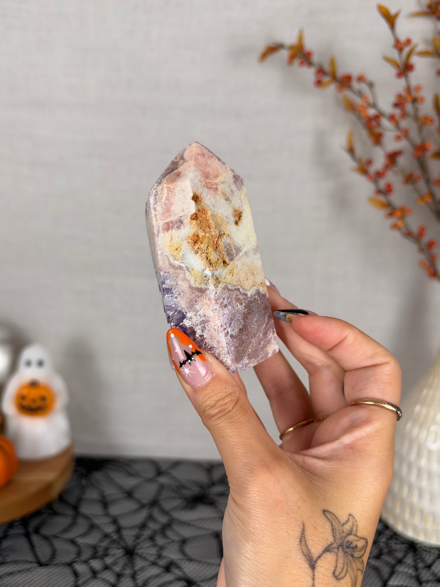Gemmy Pink Amethyst Tower (62)