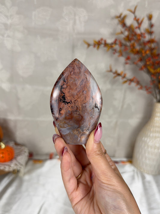 Pink Dendritic Agate Flame (22X)