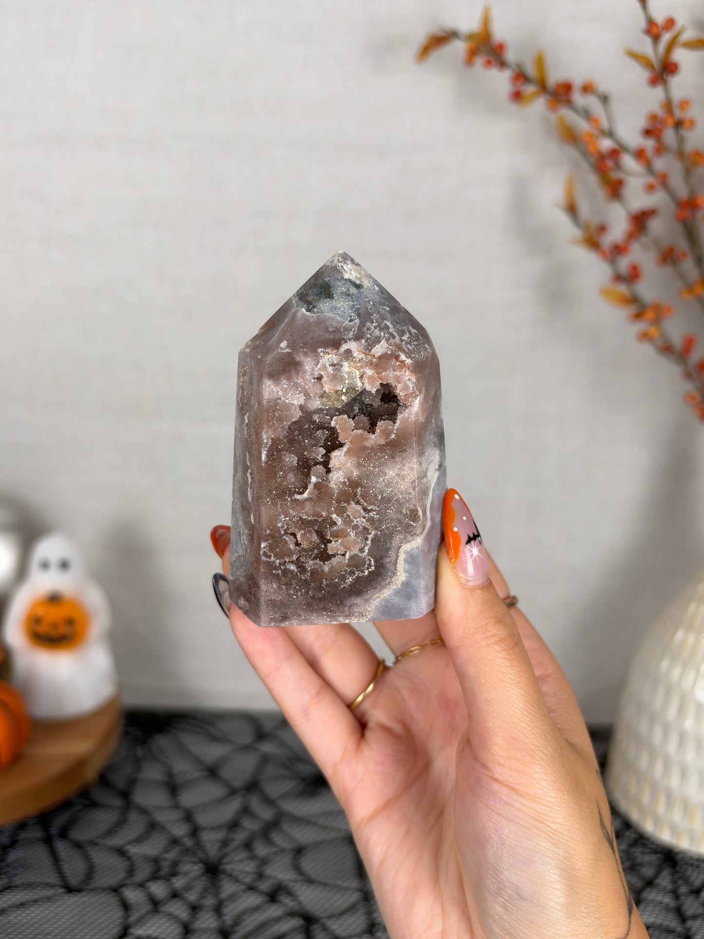 Moody Pink Amethyst Tower (80X)