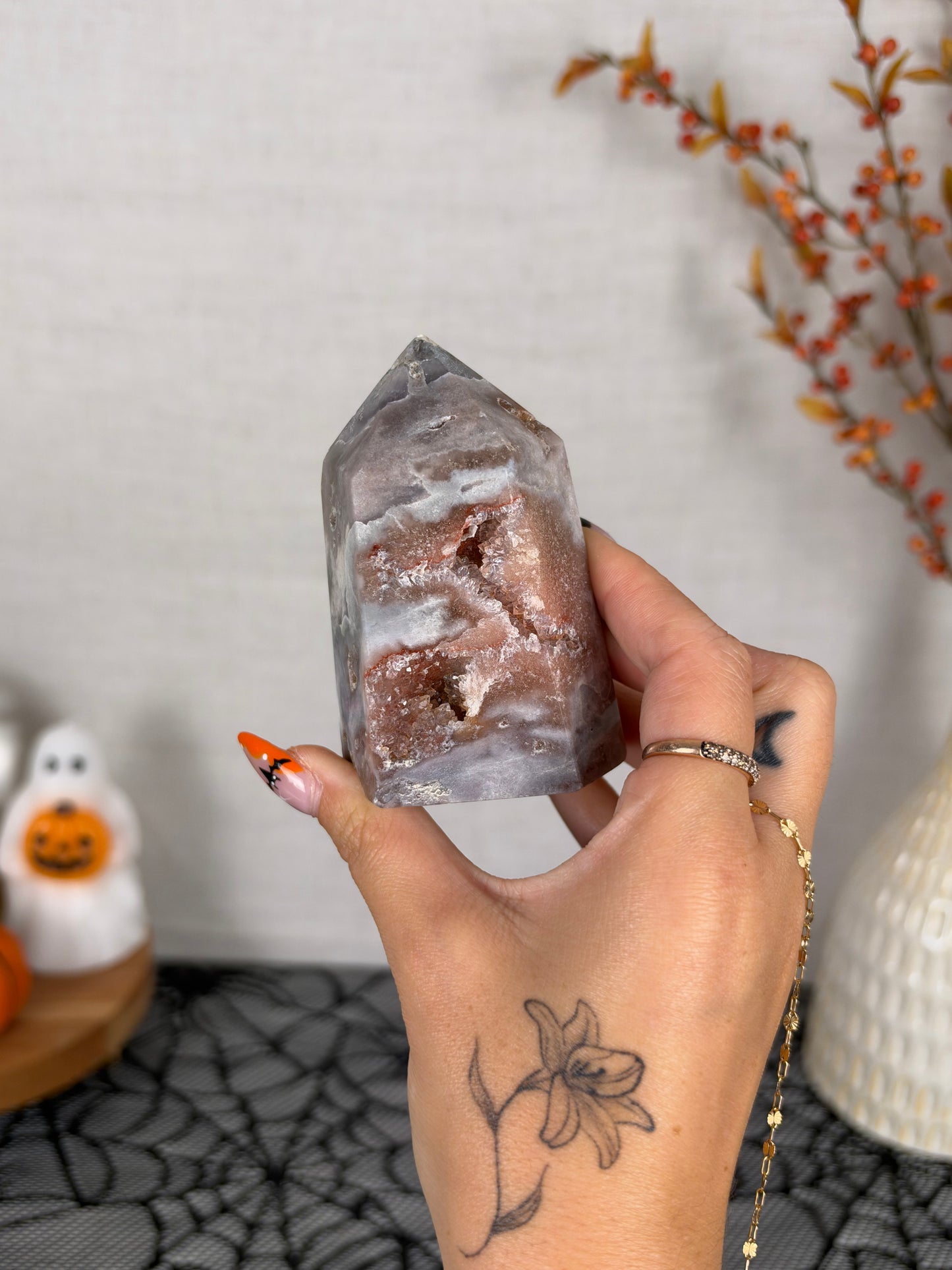 Moody Pink Amethyst Tower (80X)