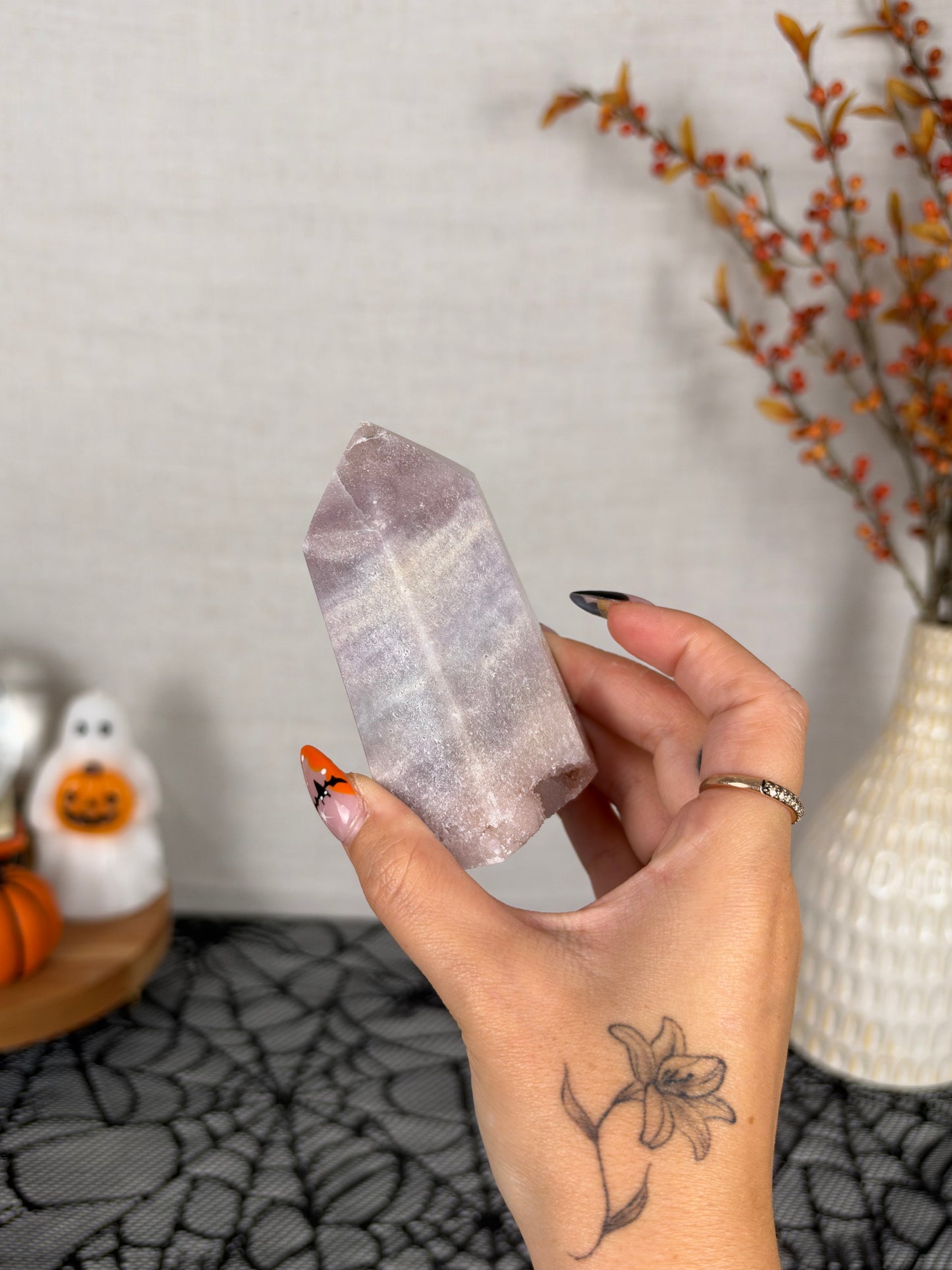 Lavender Pastel Pink Amethyst Tower (72C)