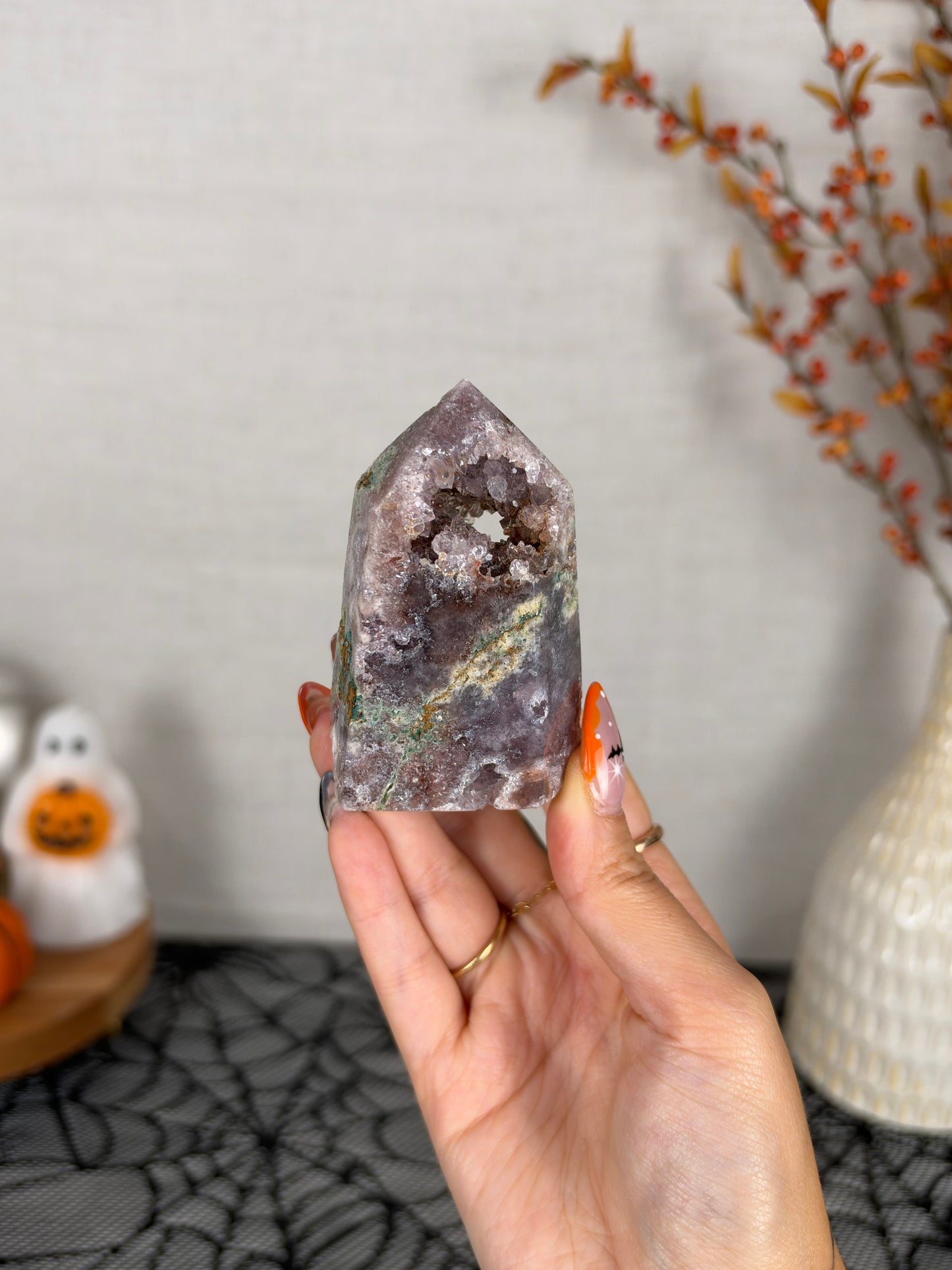 Midnight Pink Amethyst Tower (48E)