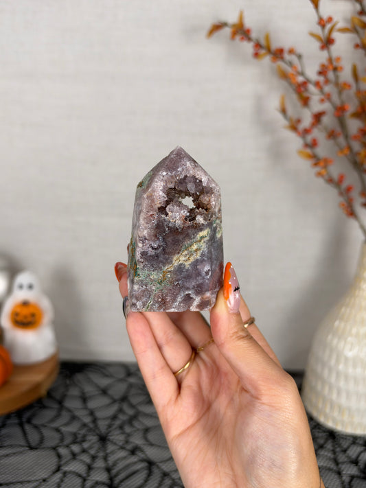 Midnight Pink Amethyst Tower (48E)