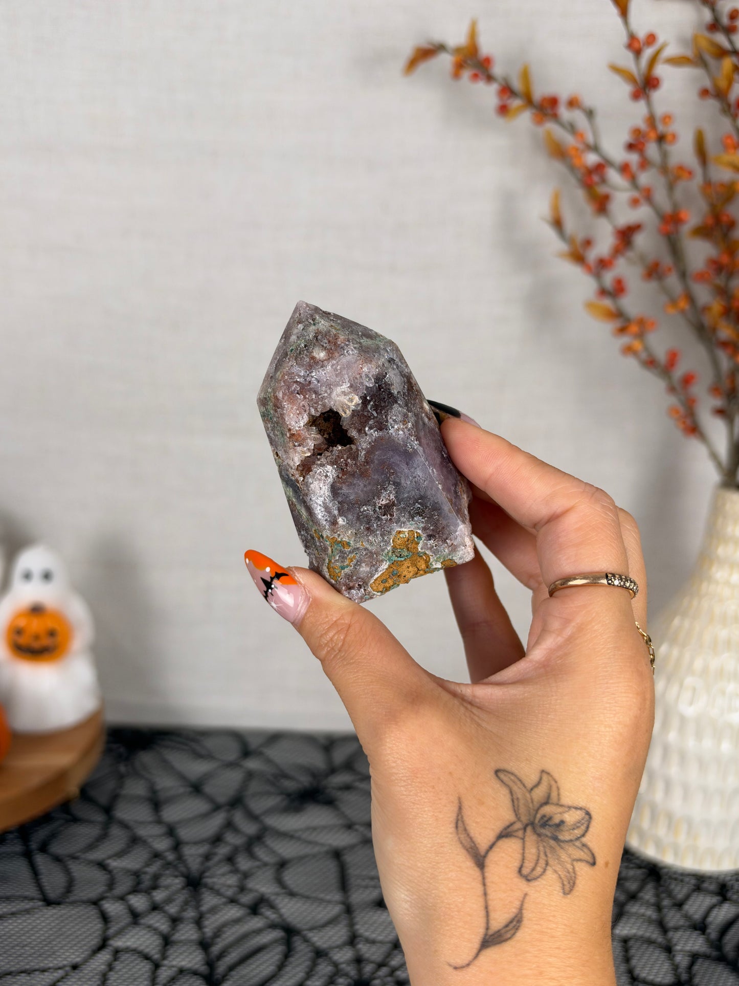 Midnight Pink Amethyst Tower (48E)