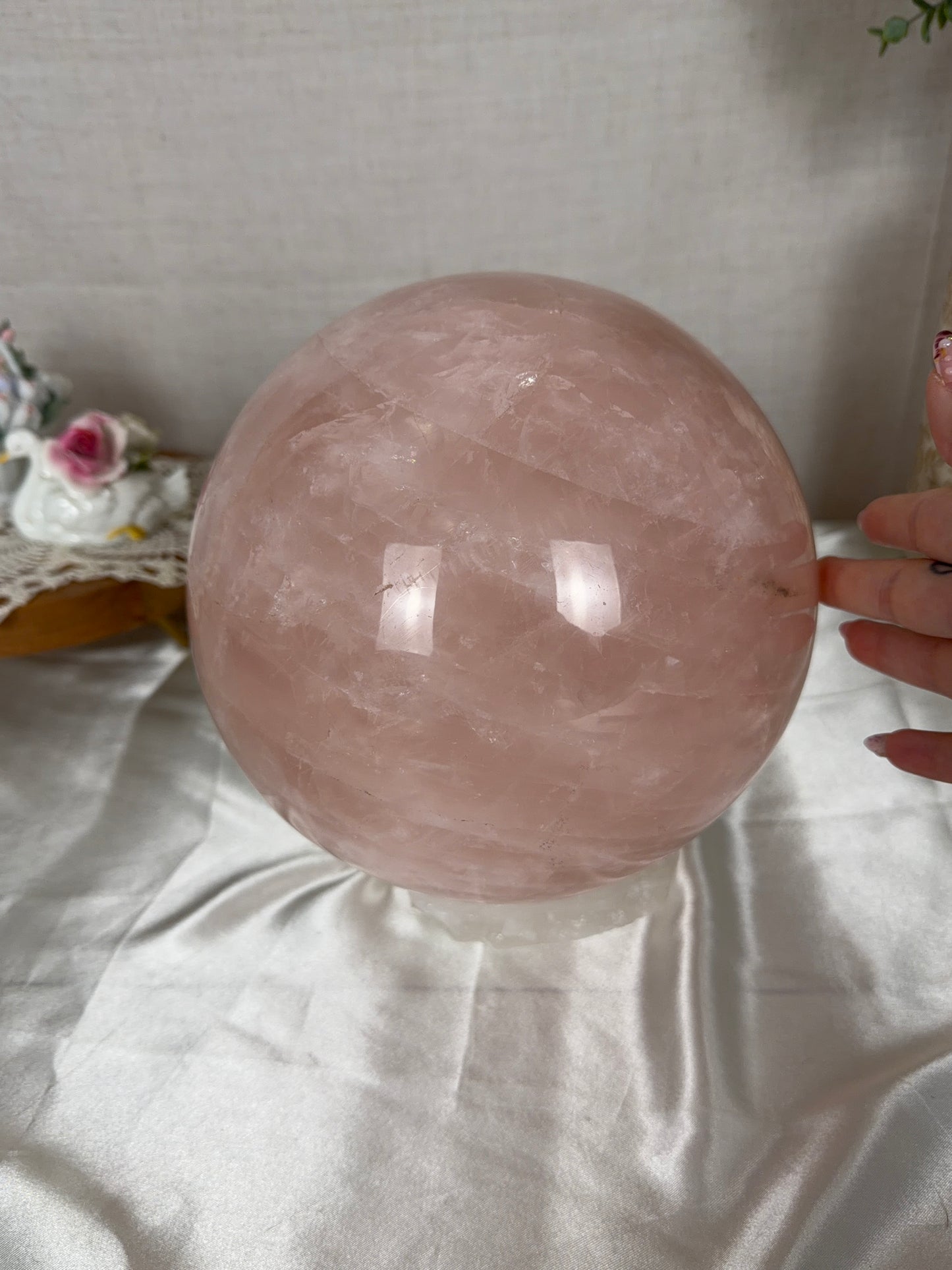 XXL Collector's Rose Quartz Sphere 192mm (744)