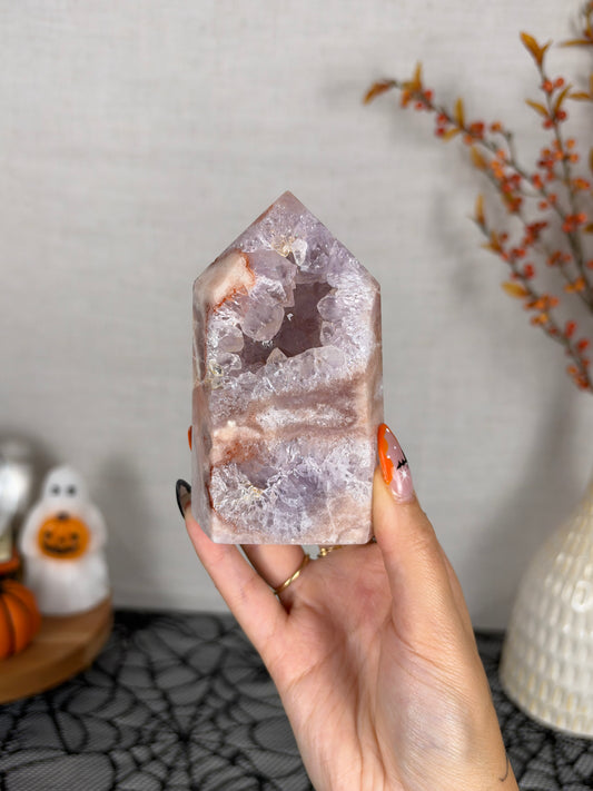 Gemmy Pink Amethyst Tower (98T)