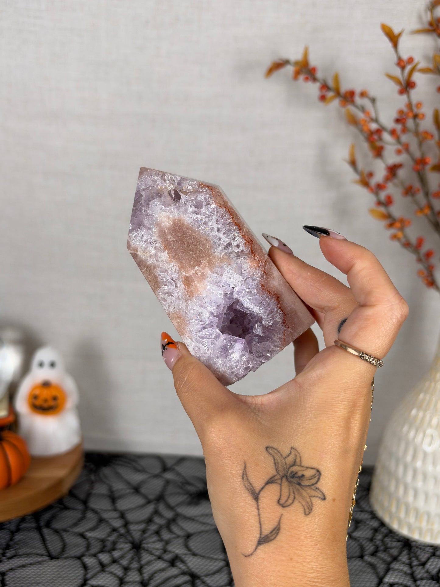 Gemmy Pink Amethyst Tower (98T)