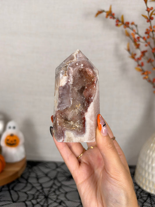 Mauve Pink Amethyst Tower (78)