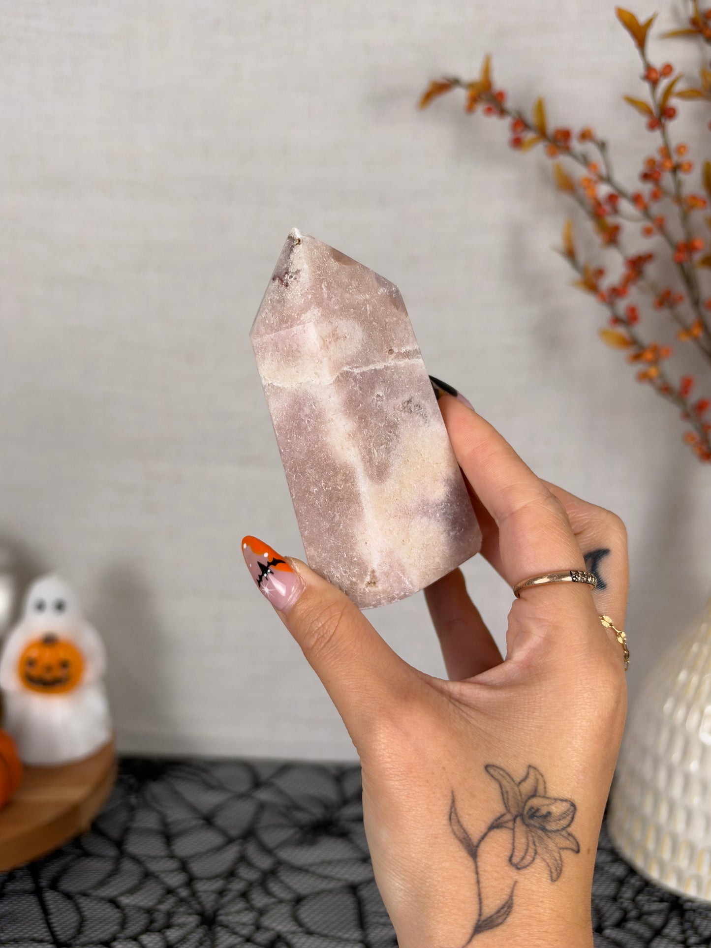 Mauve Pink Amethyst Tower (78)