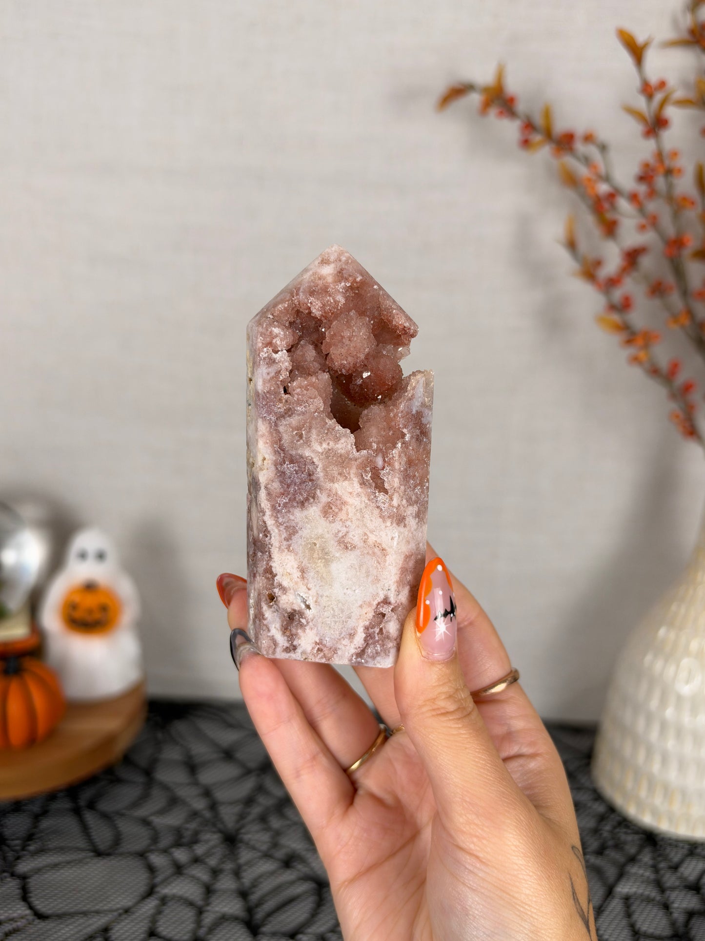 Bubble Pink Amethyst Tower (42)