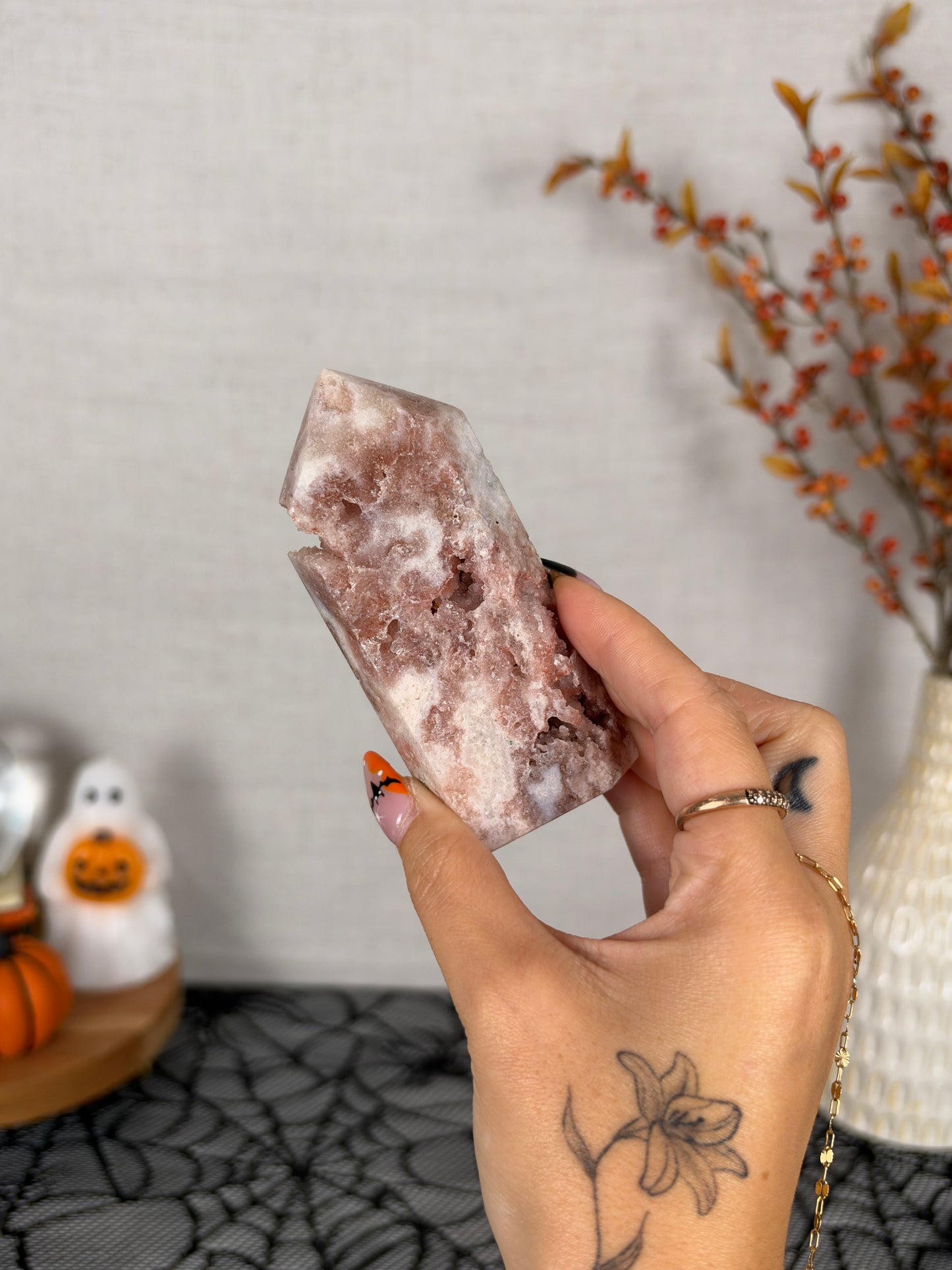 Bubble Pink Amethyst Tower (42)