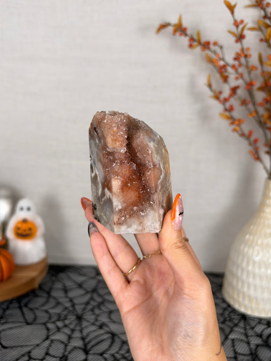 Moody Chunky Pink Amethyst Tower (86)