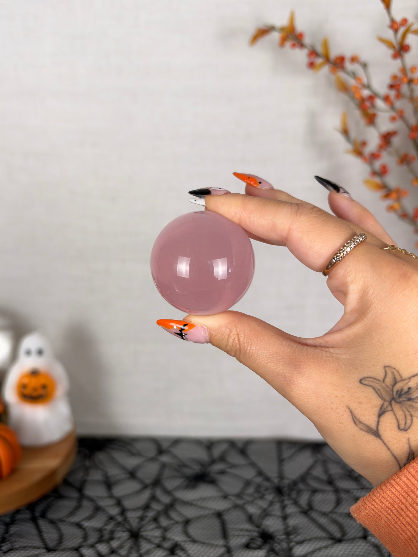 *Juicy Star Rose Quartz Sphere (28A)