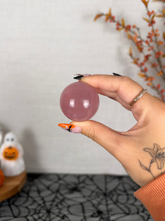 *Juicy Strawberry Star Rose Quartz Sphere (24J)