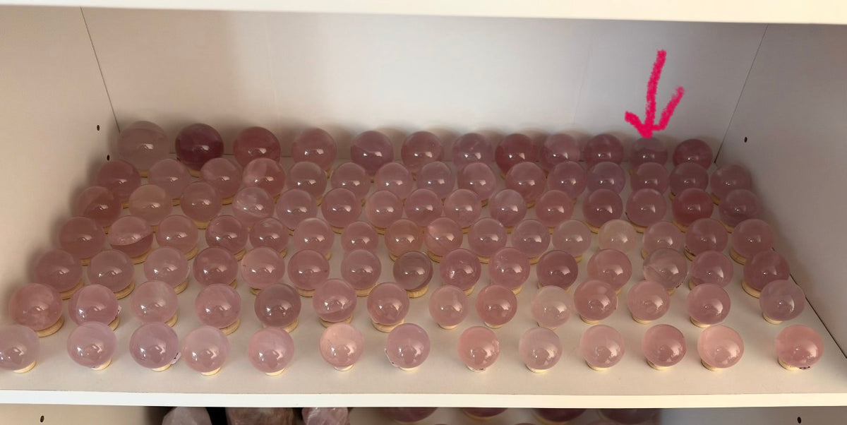 *Juicy Star Rose Quartz Sphere (18N)