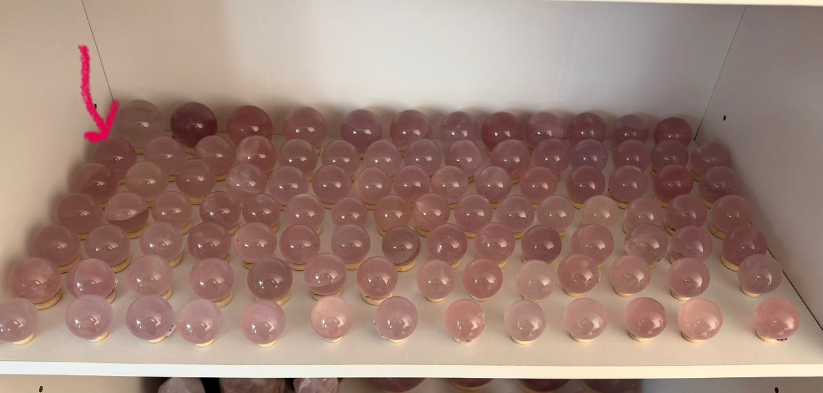*Juicy Star Rose Quartz Sphere (18F)