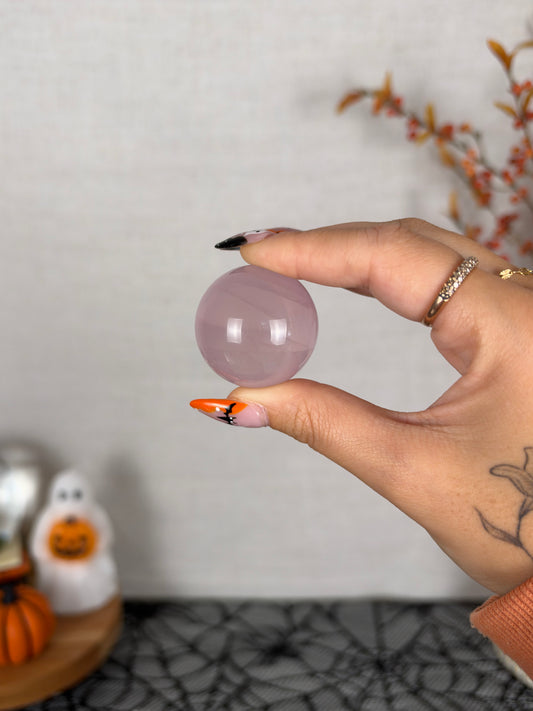 *Juicy Lilac Star Rose Quartz Sphere (18A)