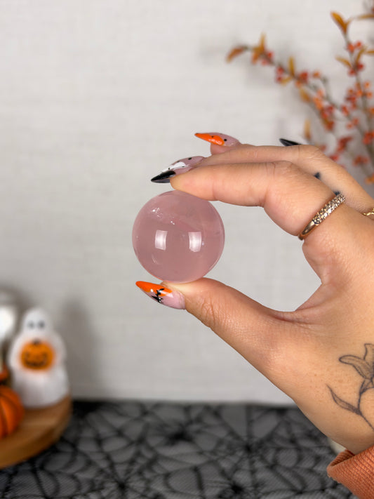 *Juicy Star Rose Quartz Sphere (18C)