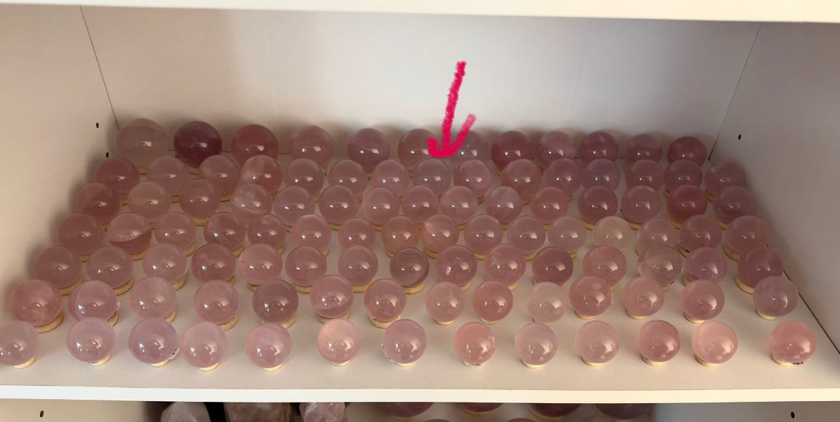 *Juicy Lavender Star Rose Quartz Sphere (18L)
