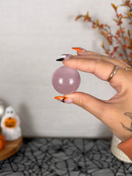 *Juicy Star Rose Quartz Sphere (16A)