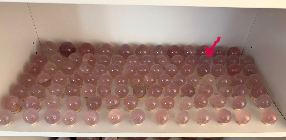 *Juicy Lavender Star Rose Quartz Sphere (15L)