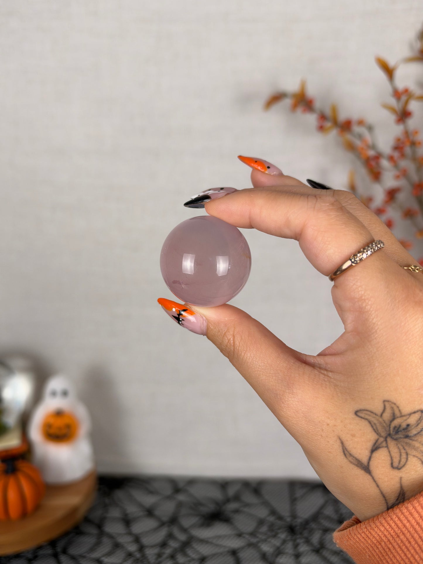 *Juicy Star Rose Quartz Sphere (15D)