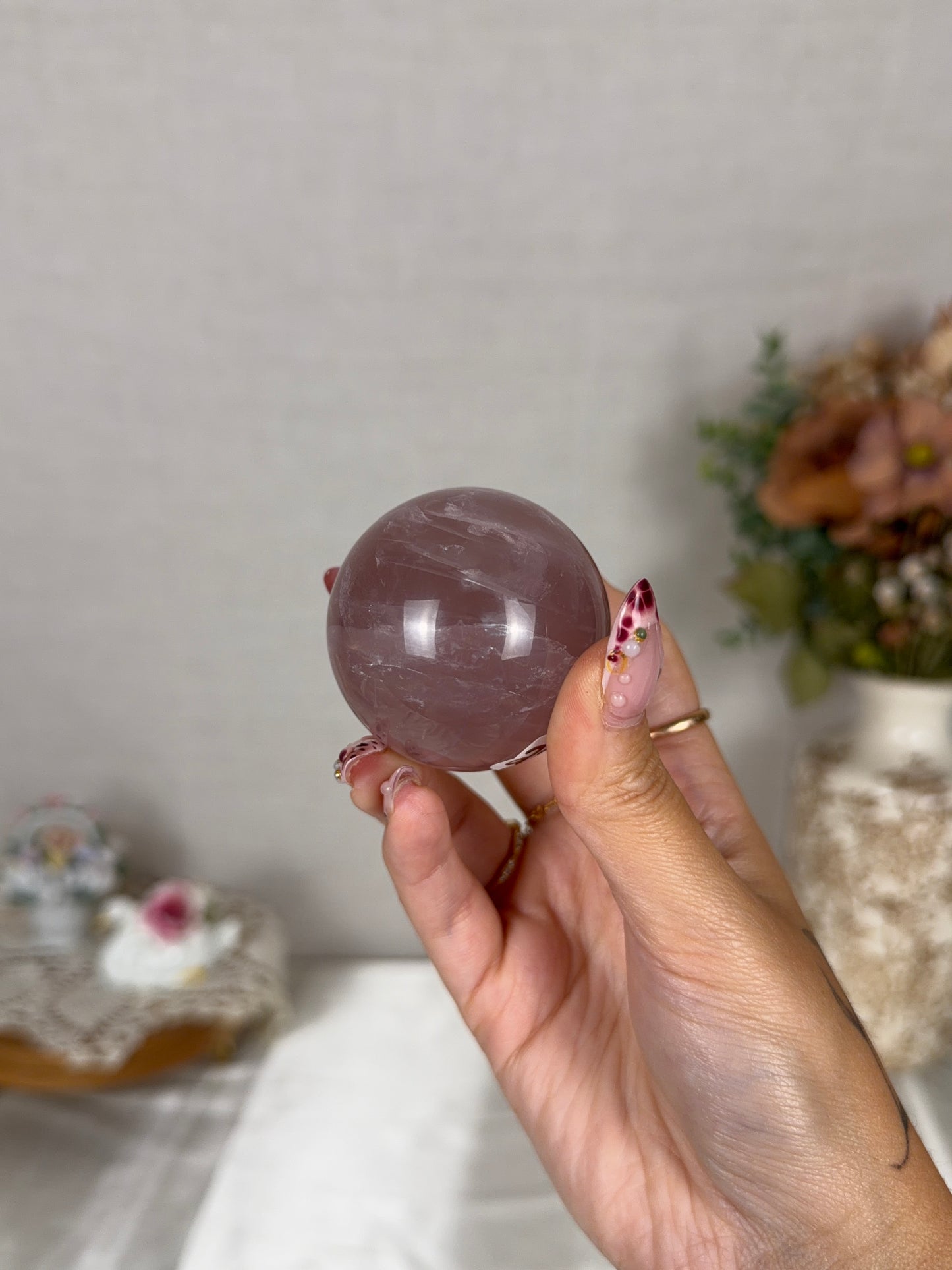 *Star Berry Rose Quartz Sphere (25X)