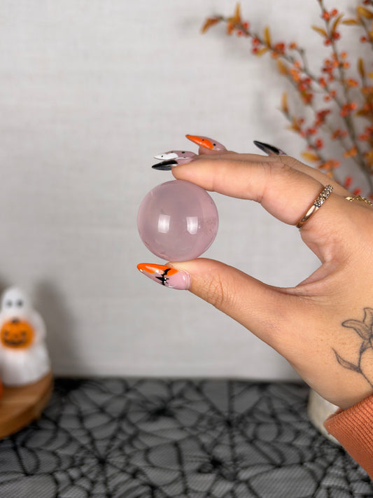 *Juicy Watery Star Rose Quartz Sphere (15G)