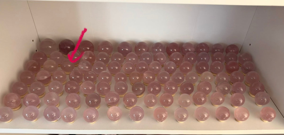 *Juicy Star Rose Quartz Sphere (15E)