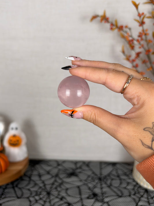 *Juicy Star Rose Quartz Sphere (15E)