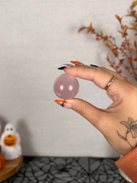**Juicy Double Star Rose Quartz Sphere (14B)