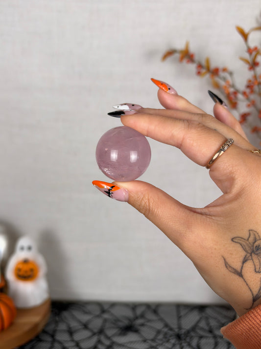 *Juicy Star Rose Quartz Sphere (14J)