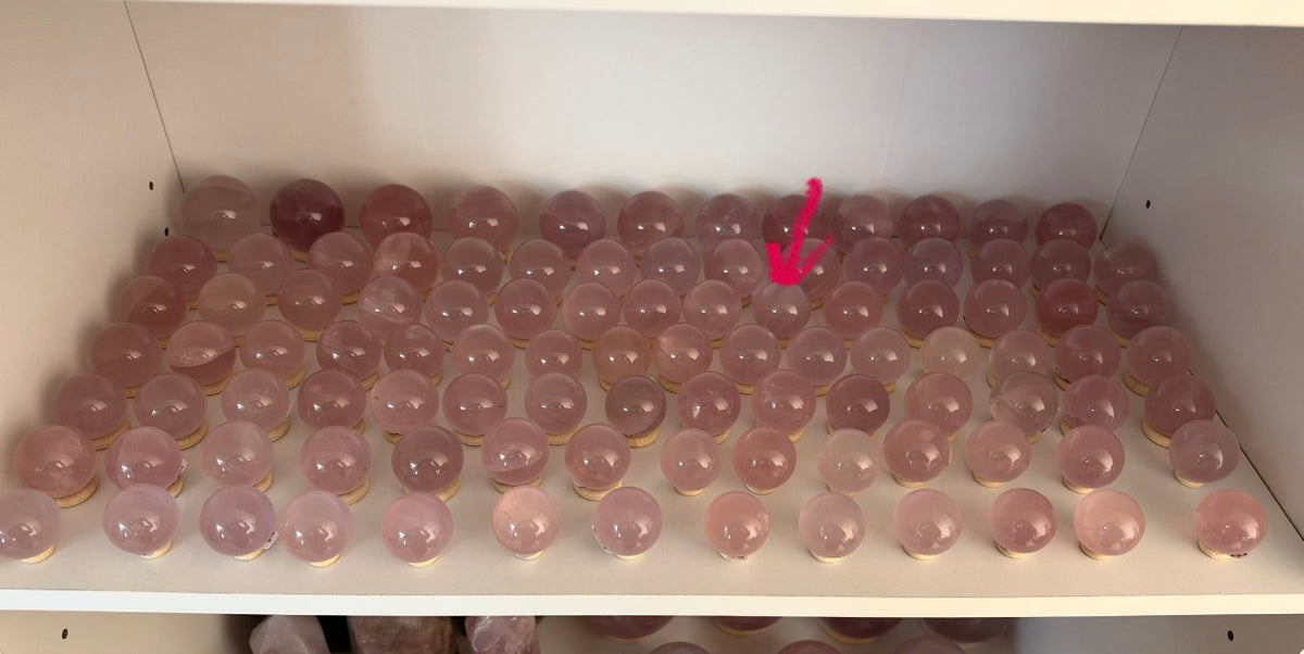 *Juicy Star Rose Quartz Sphere (14J)