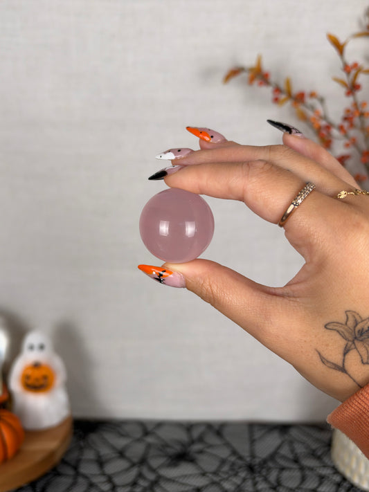 **Juicy Double Star Rose Quartz Sphere (14G)