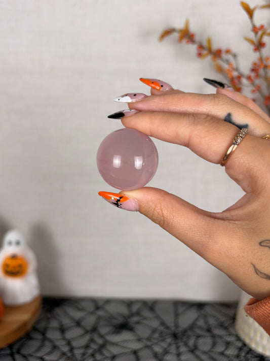 **Juicy Double Star Rose Quartz Sphere (14K)