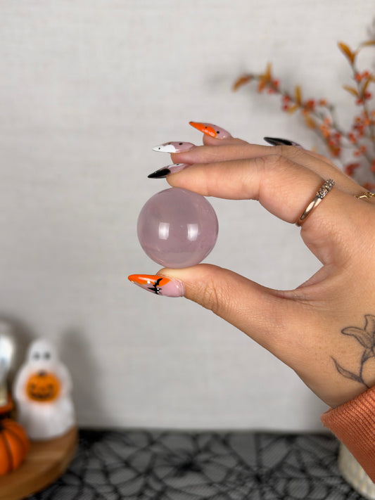 *Extra Juicy Rainbow Star Rose Quartz Sphere (14D)